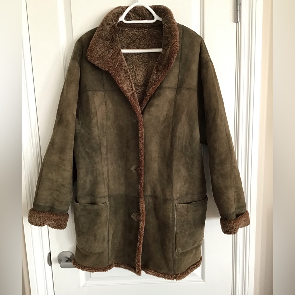 Womens Dominic Bellissimo Vintage Reversible Shearling Jacket